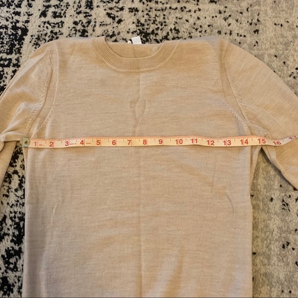 100% Merino Wool Sweater, Sz Medium, Tan Only - Picture 7 of 9